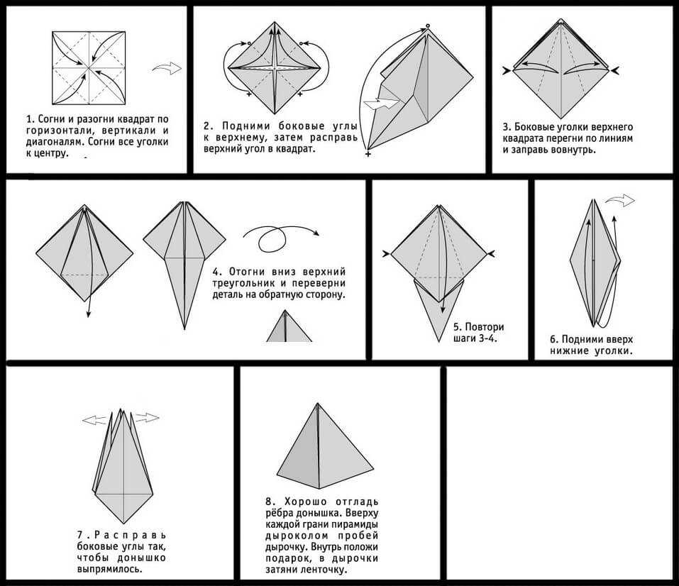 Как сделать пирамиду из бумаги. пошаговые инструкции + 300 фото