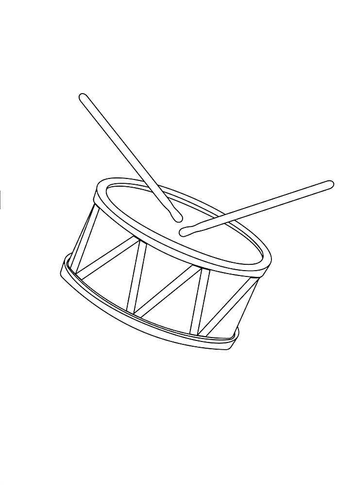 Простой барабан для детей можно изобразить с помощью геометрических фигур Рисунок карандашом, цветными карандашами, красками, фломастерами Чтобы выполнить первый шаг было проще, можно для начала прорисовать высокий прямоугольник, а затем, начиная с нижней