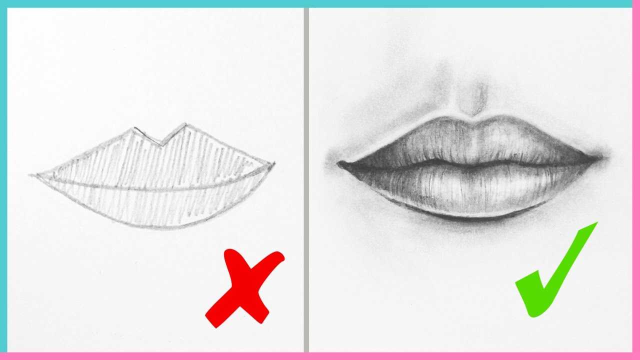 Как нарисовать губы карандашом поэтапно: легкие мастер-классы для начинающих художников