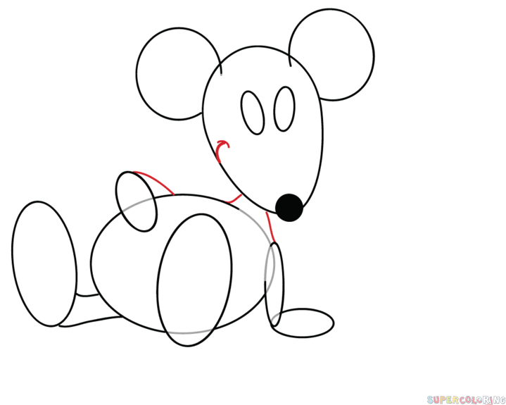 Как нарисовать мышь поэтапно карандашом - легкие детские мастер-классы для начинающих