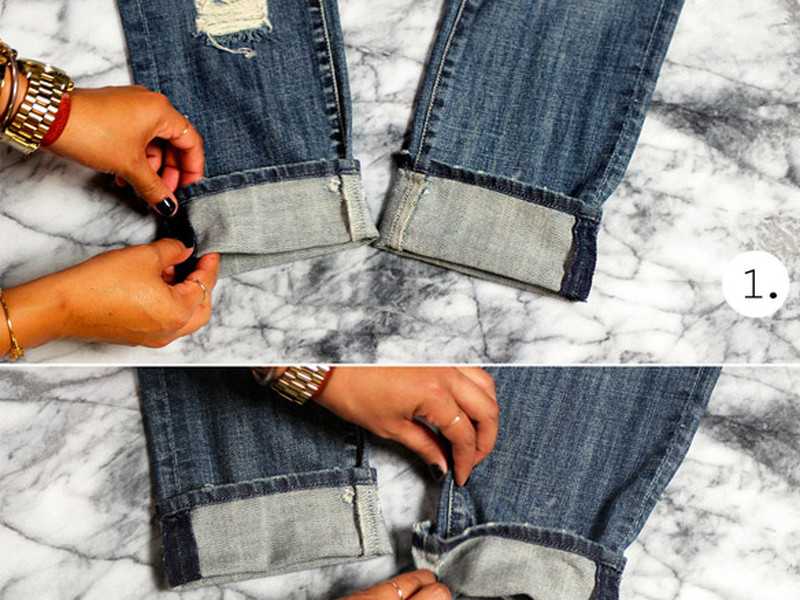 Как подвернуть джинсы узко: правила и основы