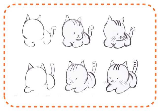 Как нарисовать кошку пошагово: учимся рисовать кошку быстро и красиво (мастер-класс для детей)