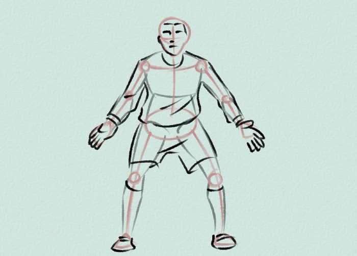 Как нарисовать футболиста — пошаговые уроки рисования