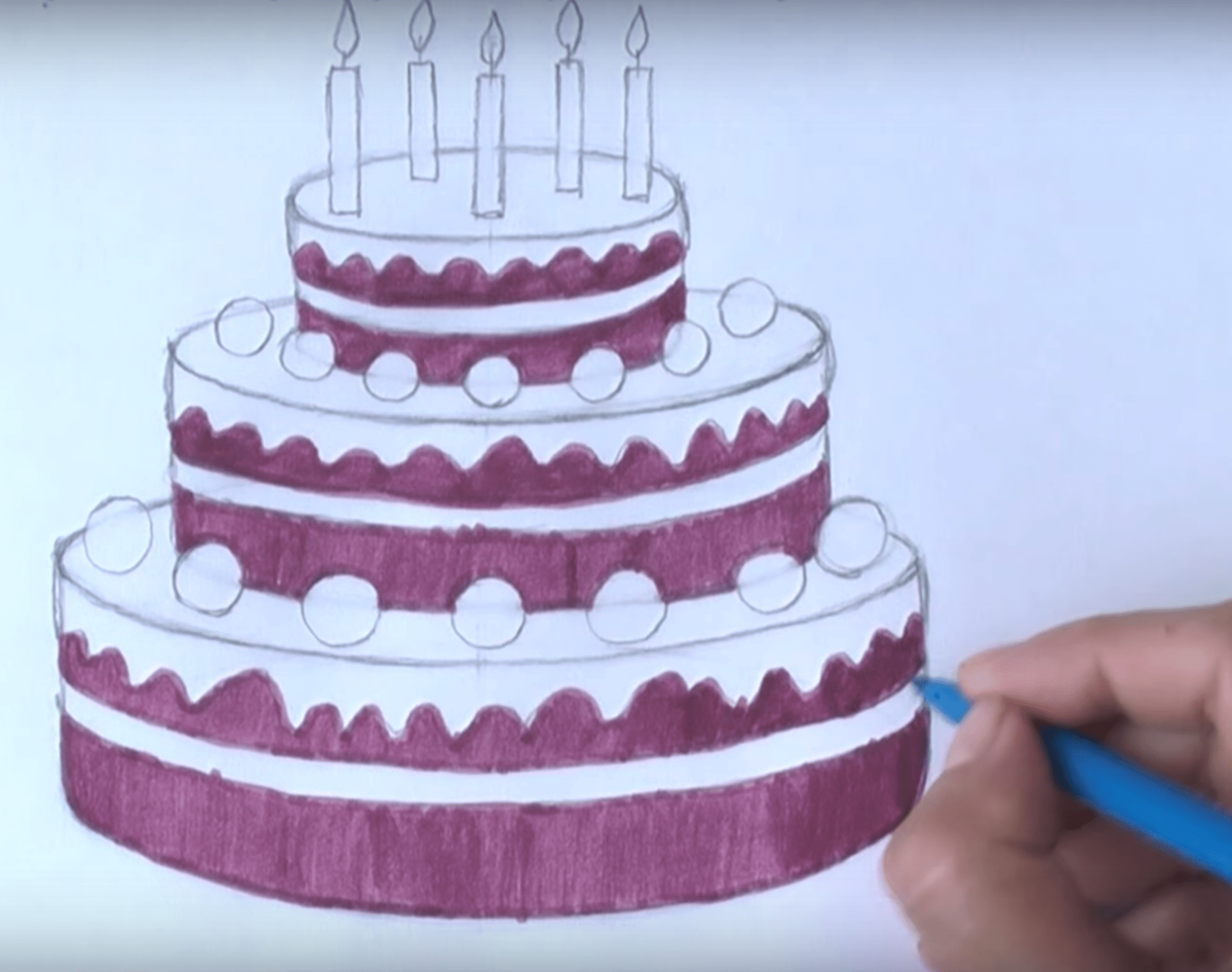 Инструменты для рисования торта, как выбрать для начинающих карандаши, краски, фломастеры, маркеры, бумагу и прочее, на что обратить внимание Техники, методы и приемы, особенности, описание Подробные мастер-классы пошагово для детей: для срисовки карандаш