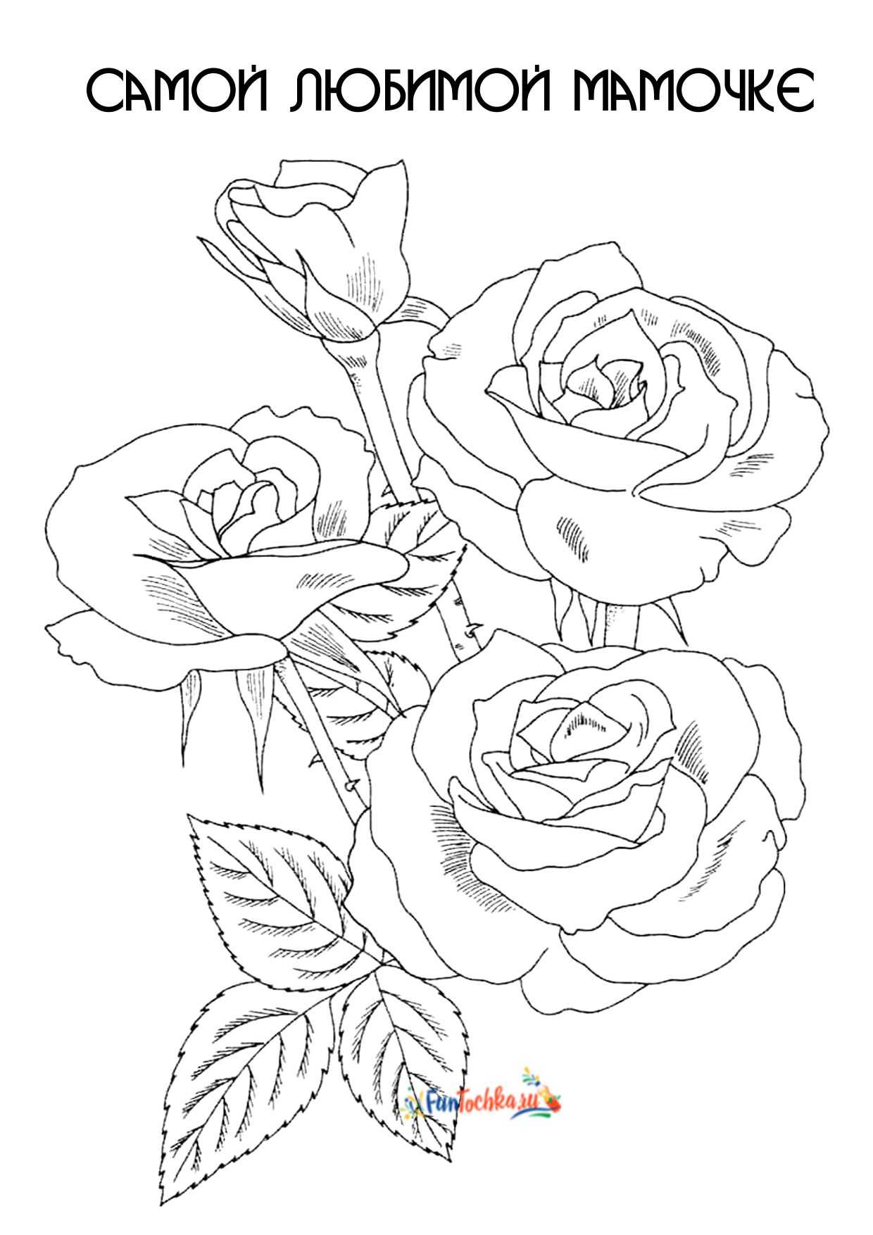 Картинка а4 распечатать. Роза раскраска. Раскраска букет роз. Раскраски для девочек цветы. Рисунок розы для раскрашивания.