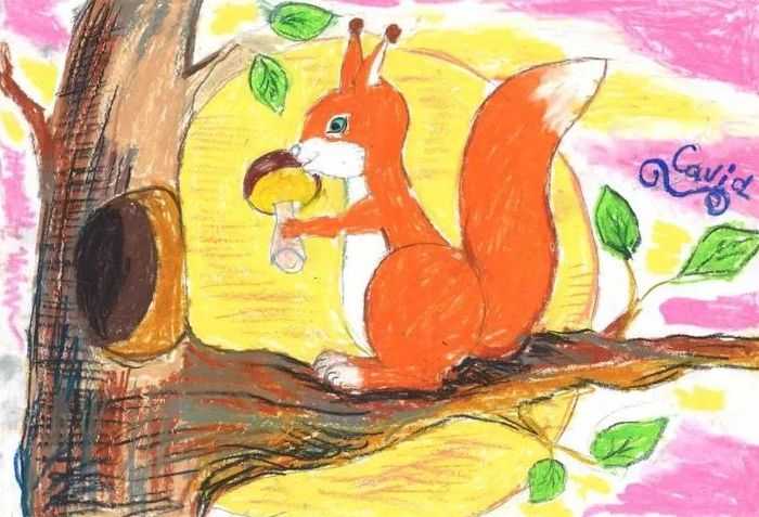 Как нарисовать белку поэтапно для детей и начинающих: карандашом, красками, из мультика «ледниковый период», из сказки о царе салтане, в дупле на дереве, с орехом, по клеткам в тетради, 3д белка, маск