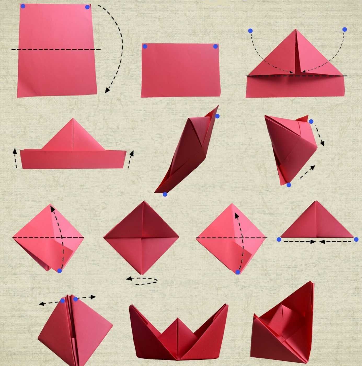 Оригами из бумаги для начинающих: 10 легких схем, пошаговые фото и видео