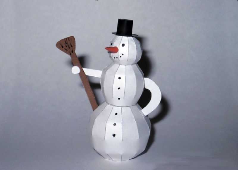 Как сделать снеговика легко и красиво из подручных средств? идеи поделок в домашних условиях