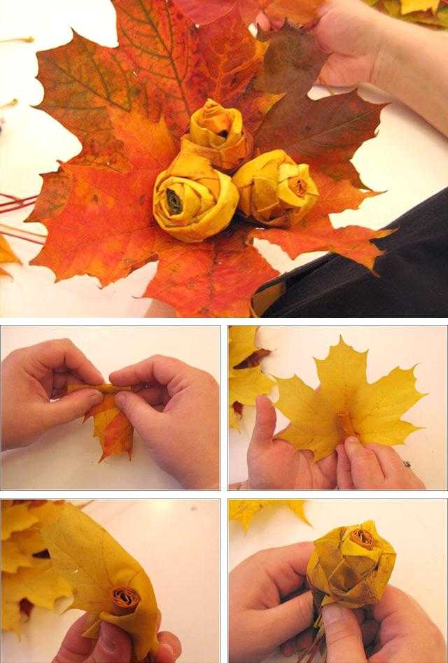 Осенние поделки из листьев своими руками (все новинки для детей детского сада и школы)