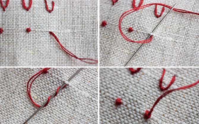 Вышивка лентами: мастер-класс по вышиванию узелков для начинающих | крестик