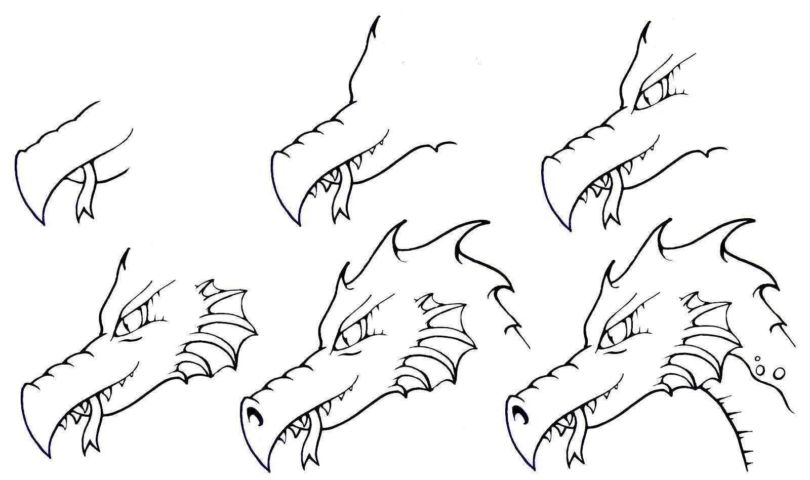 Как нарисовать дракона карандашом: поэтапные уроки для начинающих + схемы, картинки и эскизы от художников