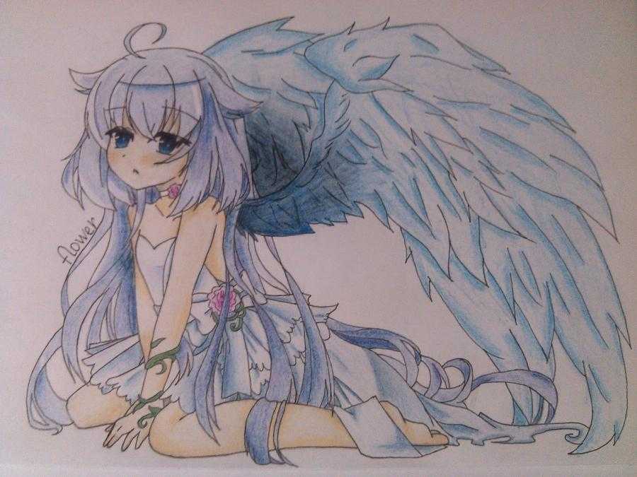 Как нарисовать ангела с крыльями карандашом: простая техника с поэтапным описанием