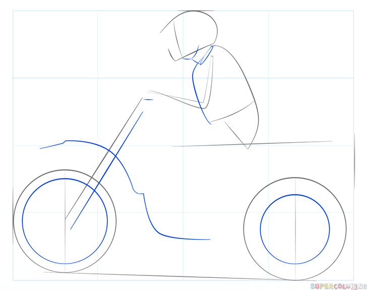 Как нарисовать мотоцикл - wikihow