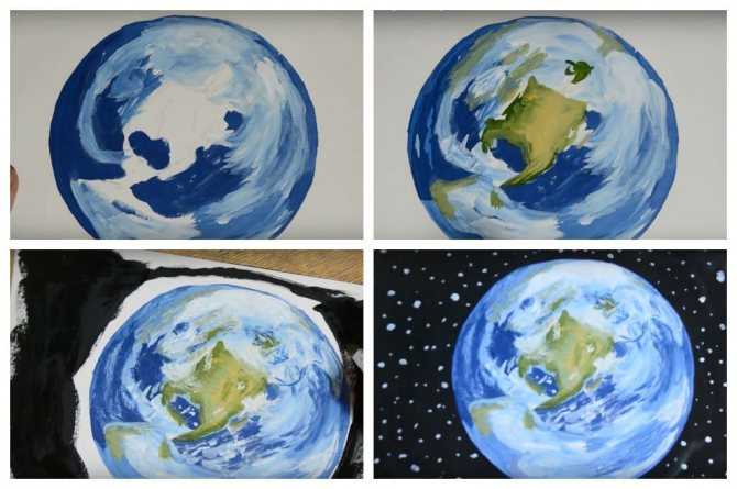 Как нарисовать землю карандашом и красками: пошаговый мастер-класс от художника, как нарисовать земной шар своими руками