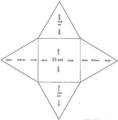 Как сделать треугольную пирамиду из картона. как сделать пирамиду золотого сечения самому