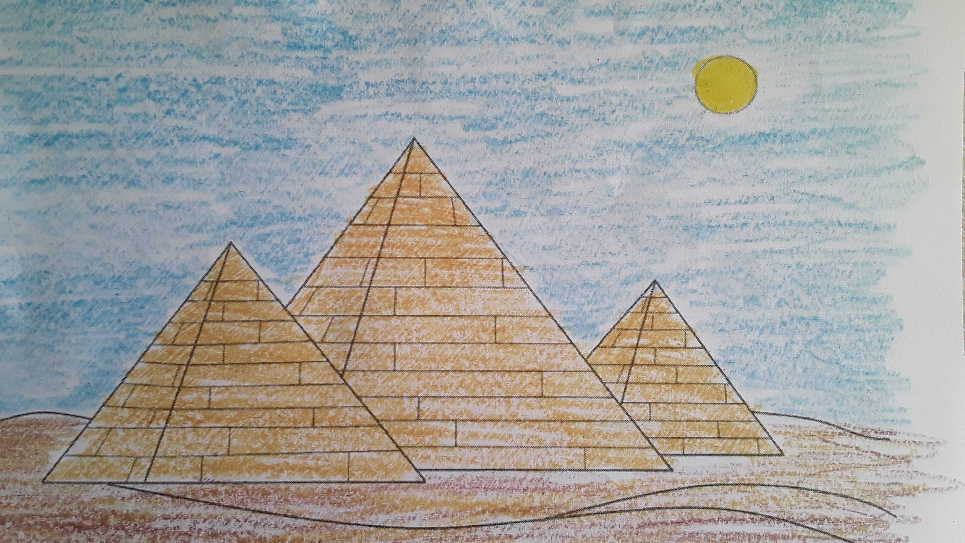 Нарисовать египетскую пирамиду — kak.yarfotograf.ru