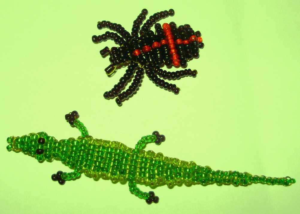 Крокодил из бисера своими руками: схема бисероплетения, инструкция для начинающих