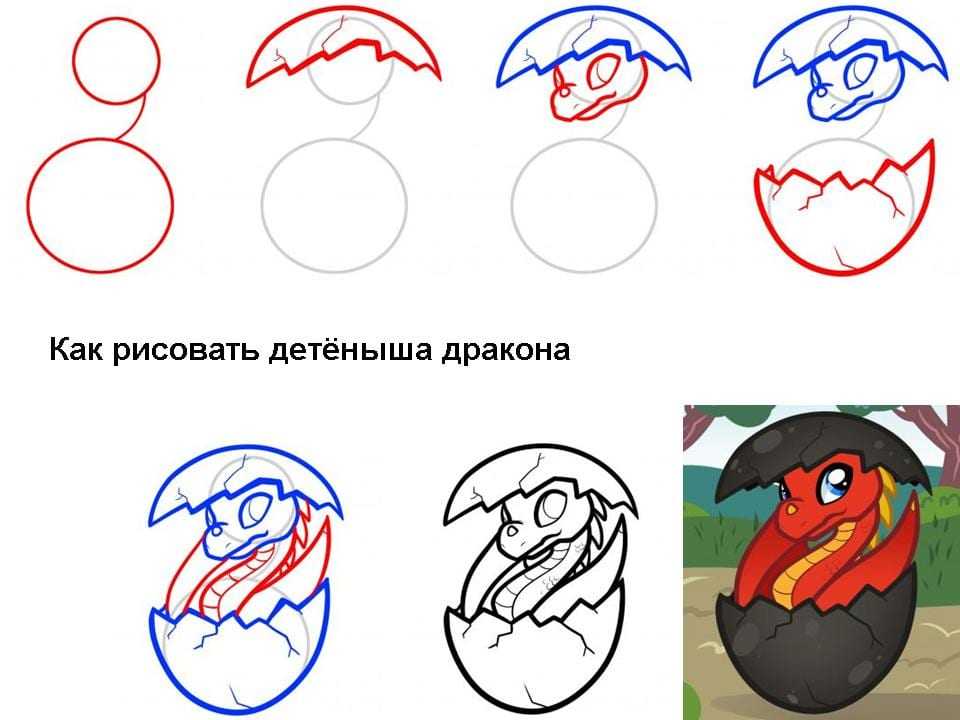 Как нарисовать дракона поэтапно карандашом: схема создания рисунка для начинающих. учимся рисовать красивого дракона своими руками