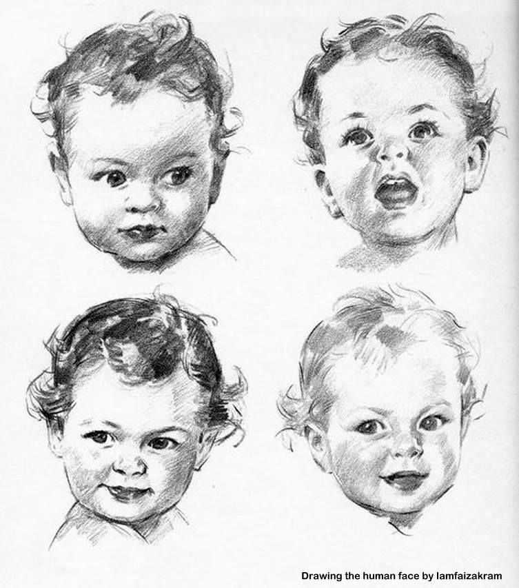 Как нарисовать ребенка: поэтапная инструкция, карандашом и красками, как нарисовать лицо ребенка.