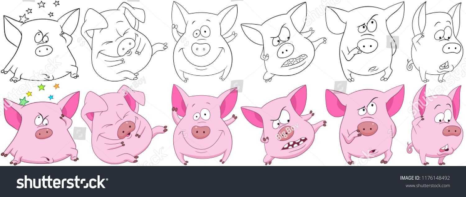 Как нарисовать свинью — пошаговый мастер-класс для детей, обзор лучших идей и примеров рисунка свиньи