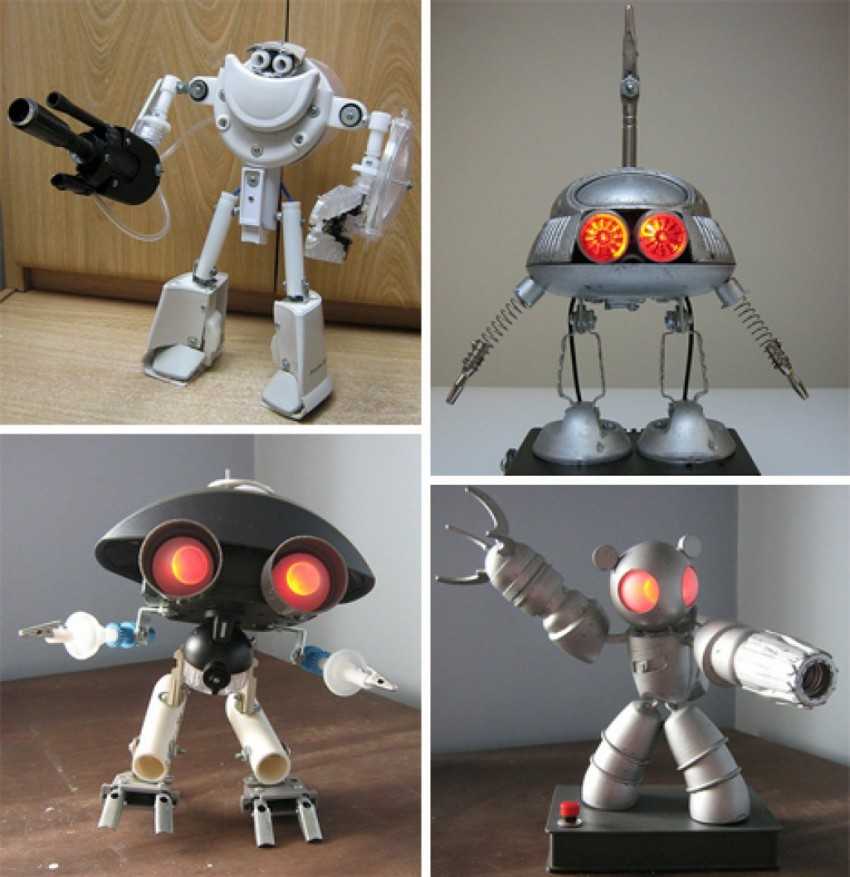 Поделка робот своими руками - 69 фото идей изделий в виде робота из подручных материалов