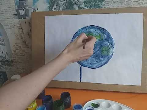 Как нарисовать космос карандашом или акварелью