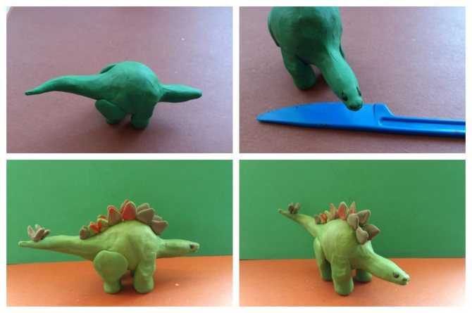 Динозавры из пластилина: как сделать своими руками динозаврика из шариков