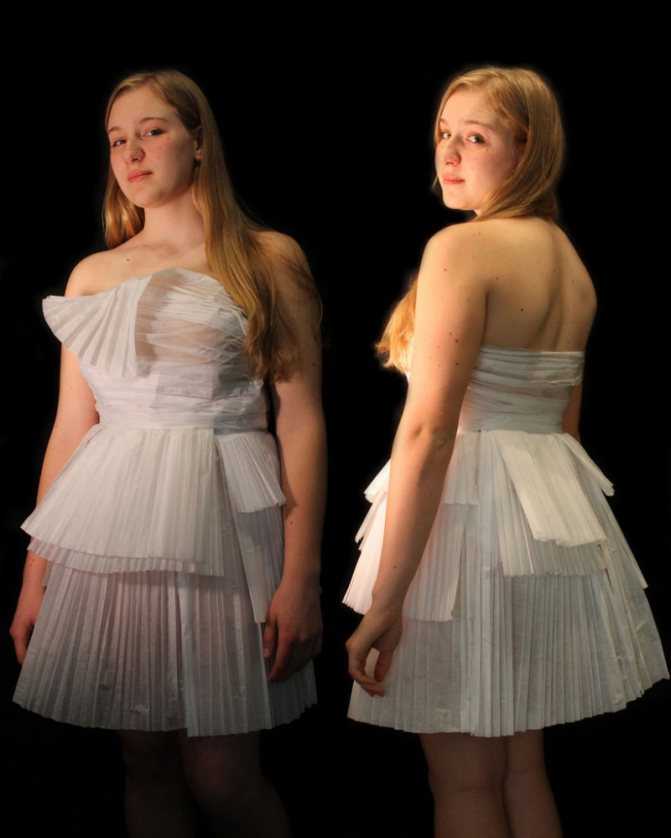 Как изготовить бумажное платье (с иллюстрациями)