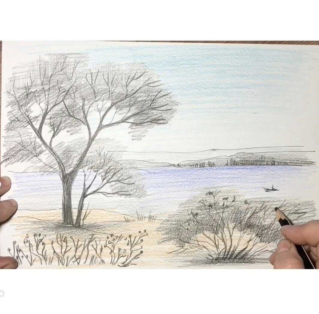 Уроки рисования карандашом пейзажи