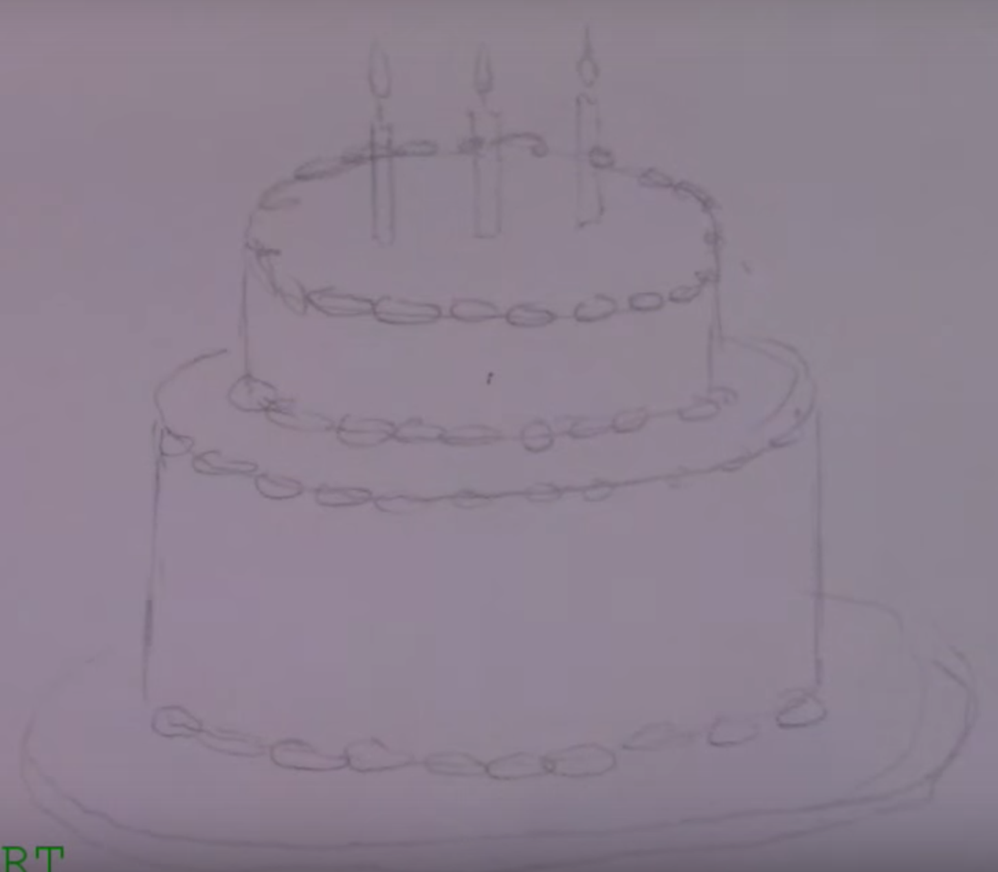 Как нарисовать торт поэтапно карандашом — советы и идеи для начинающих