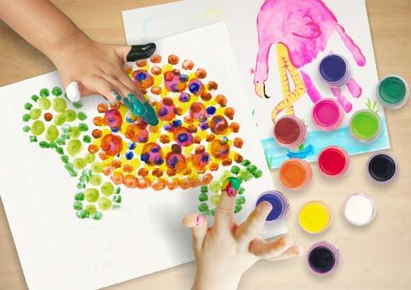 Рисование пальчиками и ладошками - нетрадиционное изо для детей