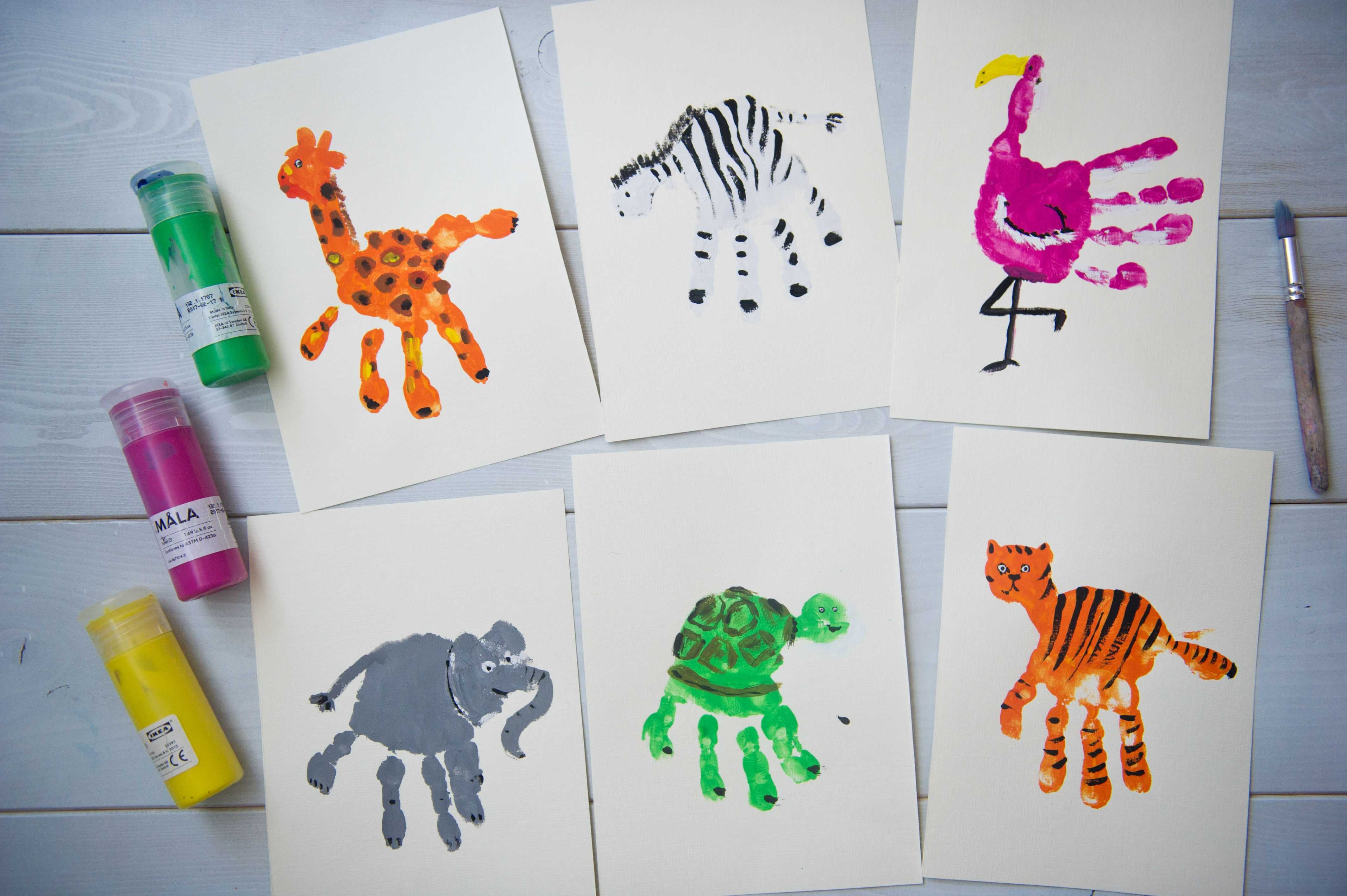 Легкое рисование животных: схемы поэтапно для детей