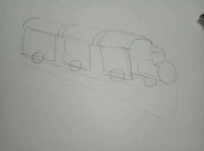Как нарисовать поезд, метро и паровозик с вагончиками – мастер класс с пошаговой инструкцией