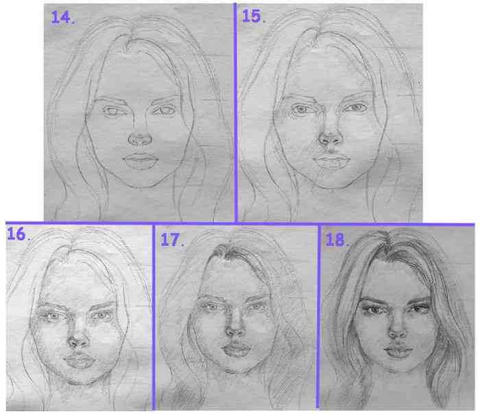 Как нарисовать портрет пошагово: учимся рисовать портрет девушки, мужчины, мамы и ребенка по фотографии карандашом