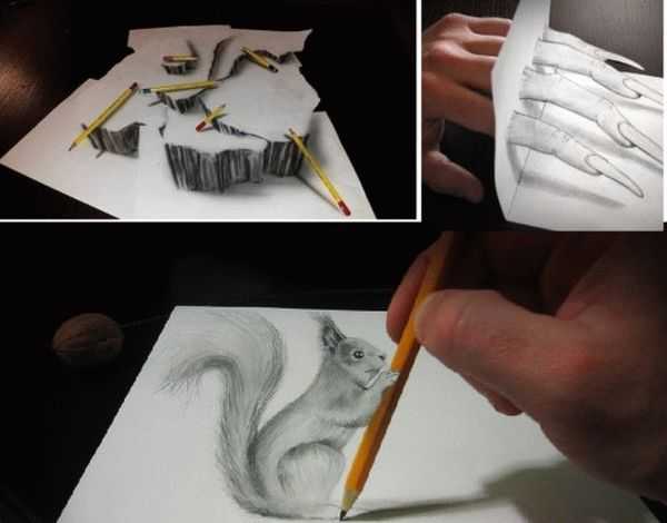 3D рисунки всегда притягивают своей реалистичностью и оригинальностью Мастер класс для начинающих: Как научиться рисовать красивые объемные 3д рисунки на бумаге с помощью карандаша и ручки, что понадобиться, впечатляющие эскизы для срисовки - в нашей стат