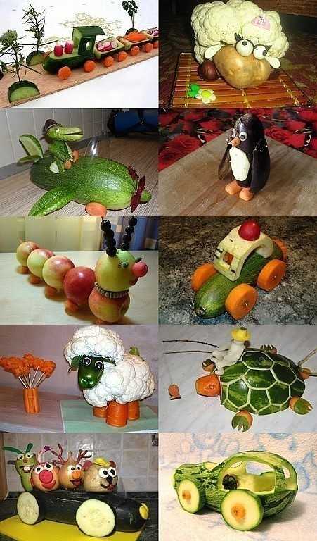 Поделки из овощей и фруктов своими руками для детского сада: идеи