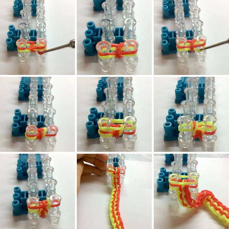 Плетение браслетов из резинок