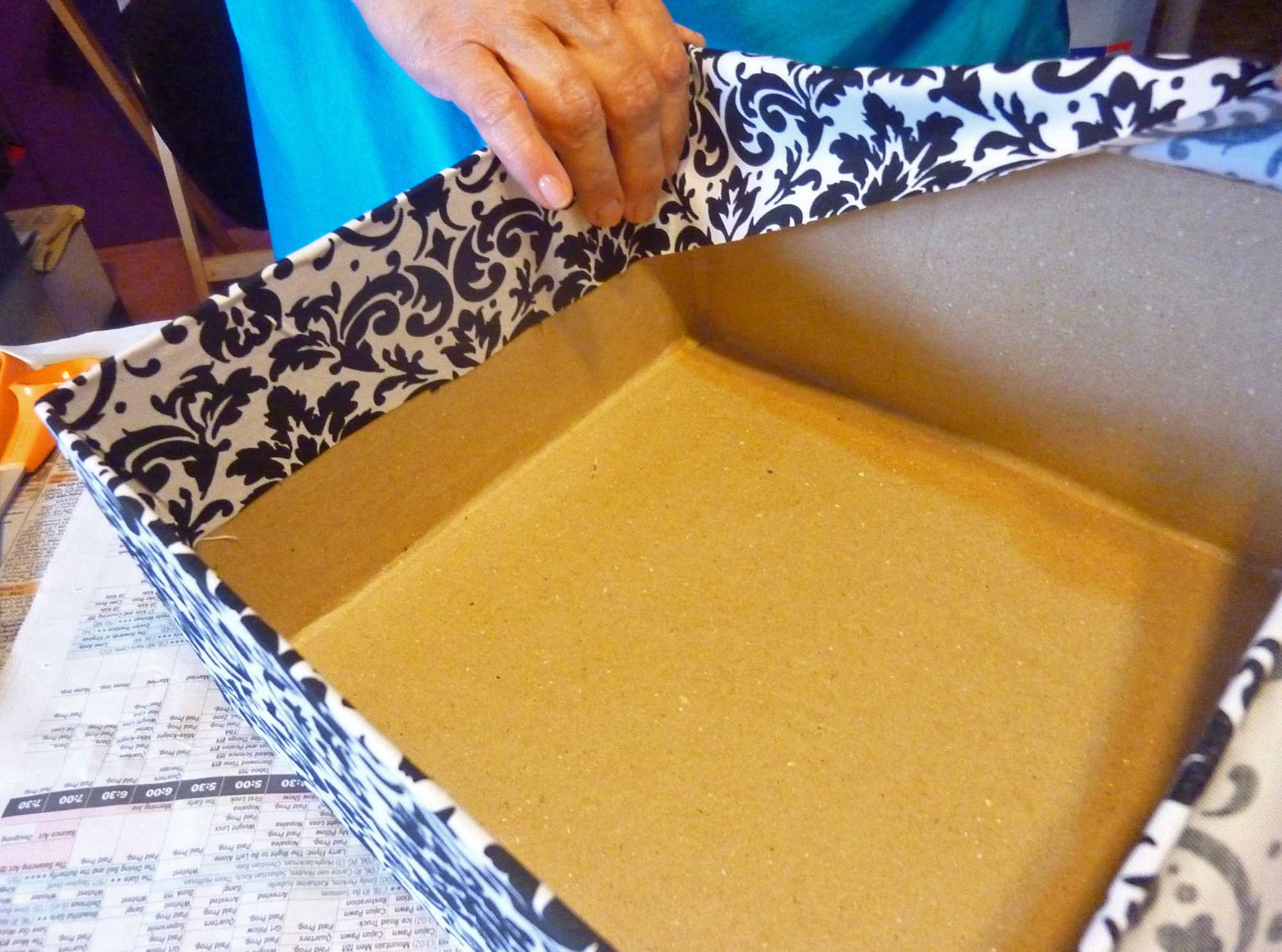 Как обклеить коробку бумагой – схемы и варианты