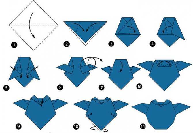 Оригами-дракон из бумаги: мастер-классы поэтапно для начинающих