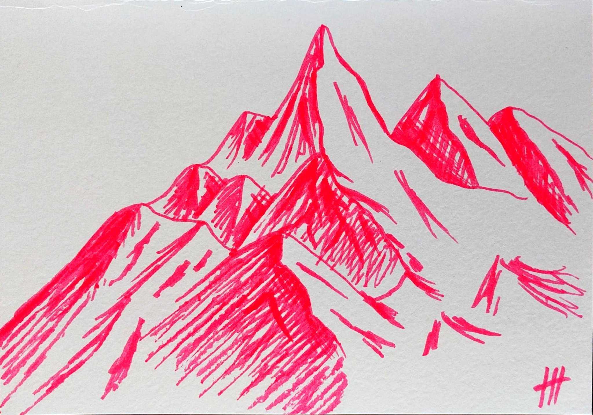 Как нарисовать горы: легкие поэтапные мастер-классы для детей и начинающих художников