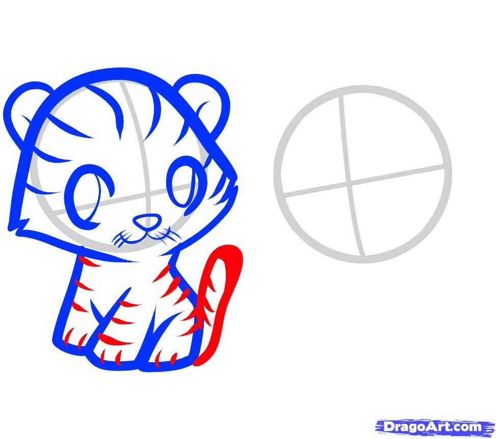Как нарисовать тигра карандашом, красками: фото, описание. как нарисовать тигра с детьми: пошаговое описание. как нарисовать мультяшного тигра: пошаговые фото.