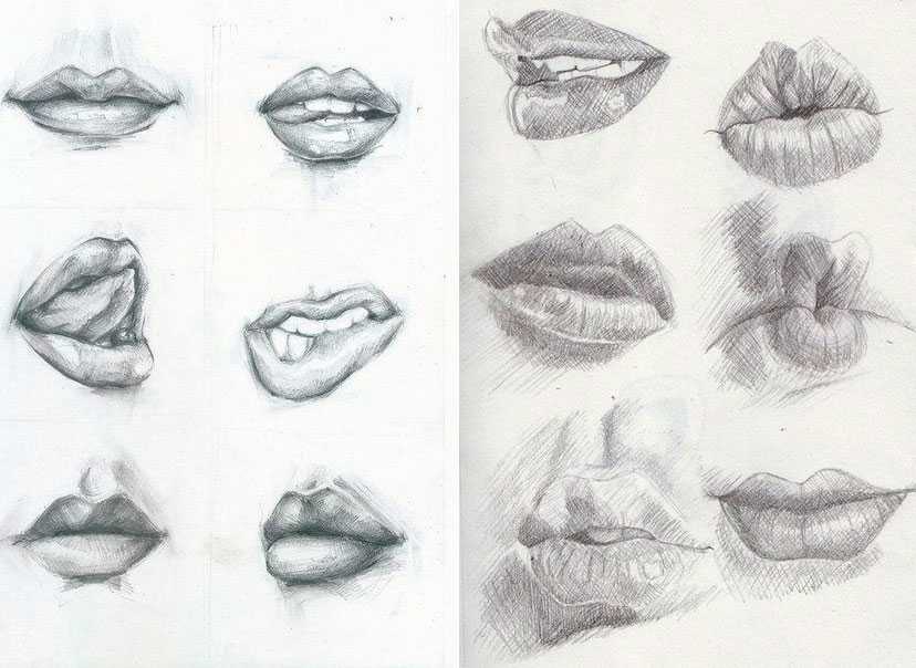 Портрет человека: как рисовать губы