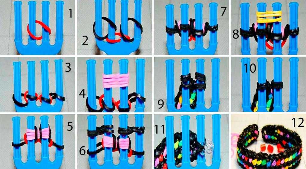 Плетение из резинок на рогатке — как плести браслеты из резинок, фигурку, кошку (фото/видео инструкция)