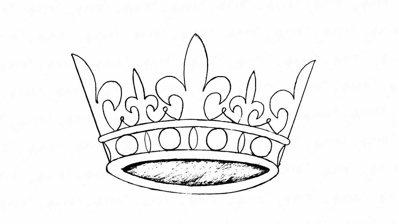 Рисунок короны. как нарисовать корону