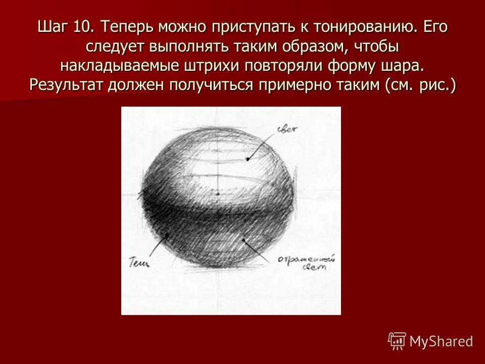 Как рисовать шар в объеме