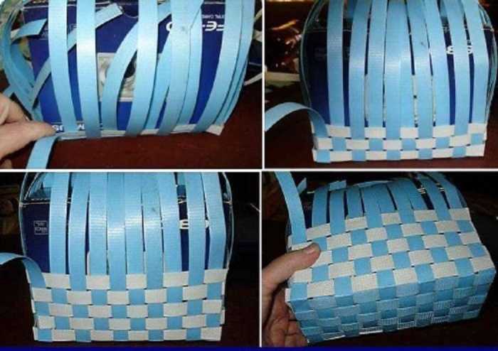 Как сделать корзину для белья из пластиковых бутылок