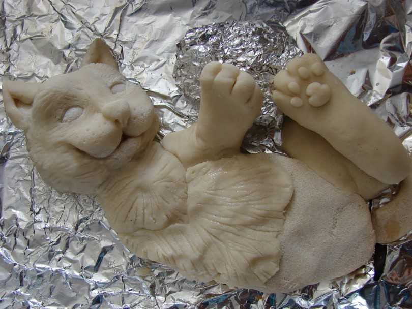 Коты из солёного теста своими руками, мастер класс, котенок, кот-магнитик