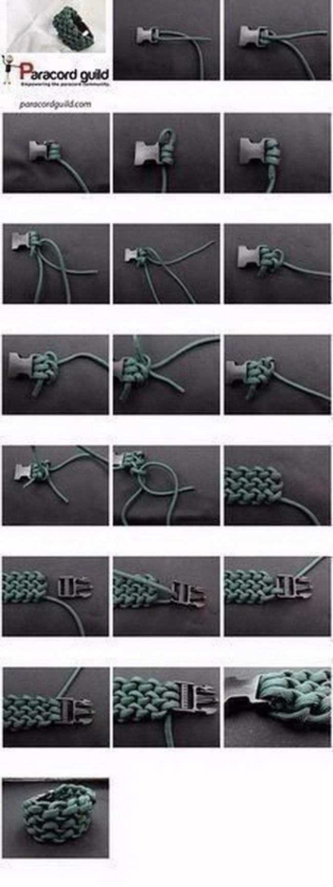 Шнур паракордовый — браслет выживания своими руками и его схемы плетения